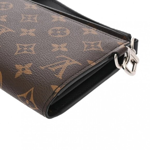 LOUIS VUITTON Monogram Macassar Brown / black M69407 Long wallet - Picture 9 of 14